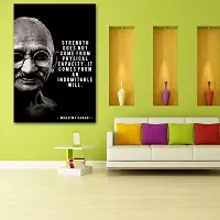 Voorkoms Mahatma Gandhi Ji Poster Sunboard d Quotes Strength Does Not Come From Physical Capacity Laminated Multi Home Deacute;cor-thumb1