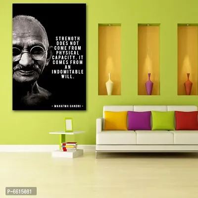 Voorkoms Mahatma Gandhi Ji Poster Sunboard d Quotes Strength Does Not Come From Physical Capacity Laminated Multi Home Deacute;cor-thumb2