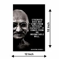 Voorkoms Mahatma Gandhi Ji Poster Sunboard d Quotes Strength Does Not Come From Physical Capacity Laminated Multi Home Deacute;cor-thumb2