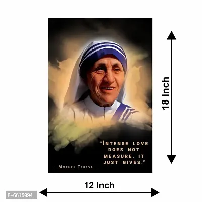 Voorkoms Mother Teresa Poster with SunboardQuotes Laminated Synthetic Multi 12x18 Inch Home Deacute;cor-thumb3