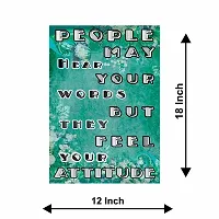 Voorkoms Quotes Poster Sunboard d Motivational People May Hero Your Words Laminated Multi 12x18 Inch Home Deacute;cor-thumb2