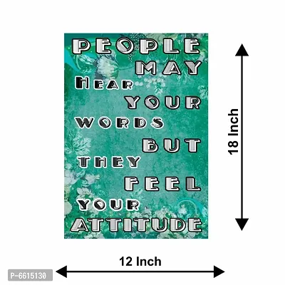 Voorkoms Quotes Poster Sunboard d Motivational People May Hero Your Words Laminated Multi 12x18 Inch Home Deacute;cor-thumb3
