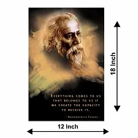 Voorkoms Rabindranath Tagore Poster with Sunboard d Quotes Motivational Laminated Multi 12x18 Inch Home Deacute;cor-thumb2