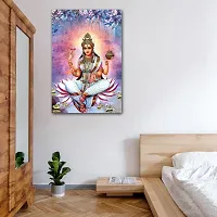 Voorkoms Saraswati Mata with Vandana Sitar Poster SunboardSynthetic Wall Art Laminated Multi 12x18 Inch Home Deacute;cor-thumb1