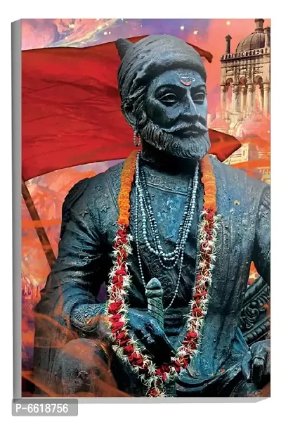 Voorkoms Shivaji Maharaj Quotes Murti Poster Sunboard  Quotes Wall Art Painting Laminated Multi 12x18 Inch Home Deacute;cor-thumb0