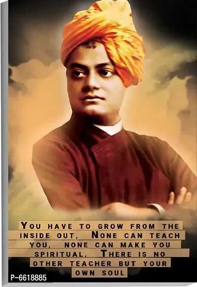 Voorkoms Swami Vivekananda Quotes Poster Sunboard  Wall Art Paintings Laminated Synthetic Multi 12x18 Inch Home Deacute;cor-thumb0