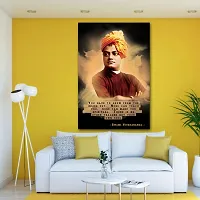 Voorkoms Swami Vivekananda Quotes Poster Sunboard  Wall Art Paintings Laminated Synthetic Multi 12x18 Inch Home Deacute;cor-thumb1