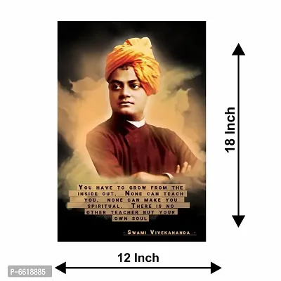 Voorkoms Swami Vivekananda Quotes Poster Sunboard  Wall Art Paintings Laminated Synthetic Multi 12x18 Inch Home Deacute;cor-thumb3