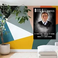 Voorkoms Bill Gates Quotes Poster Sunboard  Wall Art Painting Laminated Multi 12x18 Inch Home Deacute;cor-thumb1