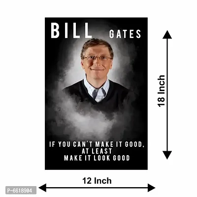 Voorkoms Bill Gates Quotes Poster Sunboard  Wall Art Painting Laminated Multi 12x18 Inch Home Deacute;cor-thumb3