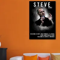 Voorkoms Steve Jobs Quotes Poster with Sunboard  Motivational Laminated Synthetic Multi 12x18 Inch Home Deacute;cor-thumb1