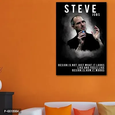 Voorkoms Steve Jobs Quotes Poster with Sunboard  Motivational Laminated Synthetic Multi 12x18 Inch Home Deacute;cor-thumb2