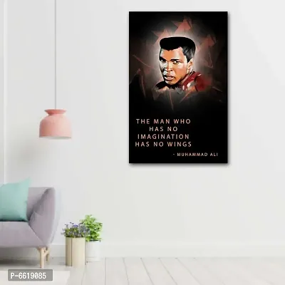 Voorkoms Muhammad Ali Quotes Poster Sunboard  Motivational Fighters Players Laminated Multi 12x18 Inch Home Deacute;cor