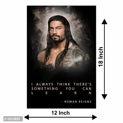 Voorkoms Roman Reigns Quotes Poster Sunboard  Motivational Wrestling wwe Laminated Multi 12x18 Inch Home Deacute;cor-thumb3