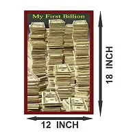 Voorkoms My First Billion Dollar Motivational Quotes Home Decor Living Room Office-thumb2