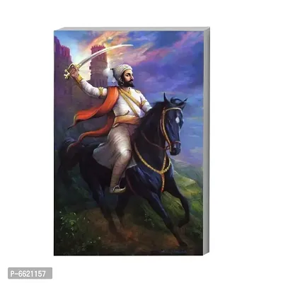 Voorkoms Chhatrapati Shivaji Maharaj Sunboard Hindu Marathi Maharashtra Creative Colorful Poster For Living Room Home