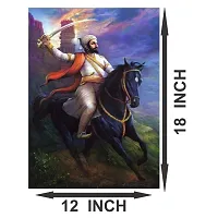 Voorkoms Chhatrapati Shivaji Maharaj Sunboard Hindu Marathi Maharashtra Creative Colorful Poster For Living Room Home-thumb1