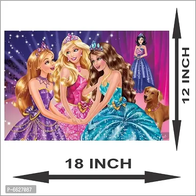 Voorkoms Barbie Cartoon Painting Poster Waterproof Sunboard For Living Room Home Deacute;cor-thumb3