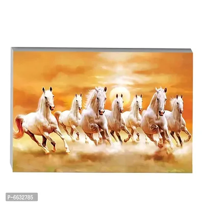 Voorkoms Seven Running Horse Sunboard Large Paper with Laminated Poster For Living Room Home Deacute;cor-thumb0