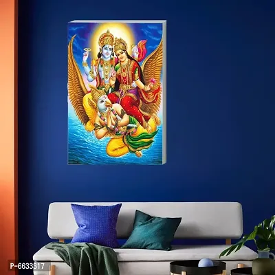 Voorkoms Lord Maha Vishnu Srinivasa Bhagwan Sunboard Narayana Lakshmi Laxmi Garuda Puranam Poster For Living Room Home Deacute;cor-thumb2