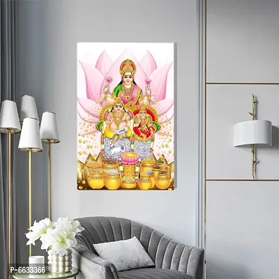 Voorkoms Shree Sampurna Kuber Laxmi Yantra Sunboard For Gods Poster Polyvinyl Chloride Living Room Home Deacute;cor-thumb3