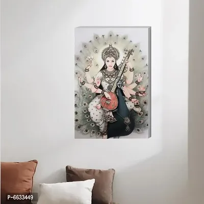 Voorkoms Sarswati Mata Ji Gods Sunboard For Home Decor Wall Poster Living Room Office-thumb3