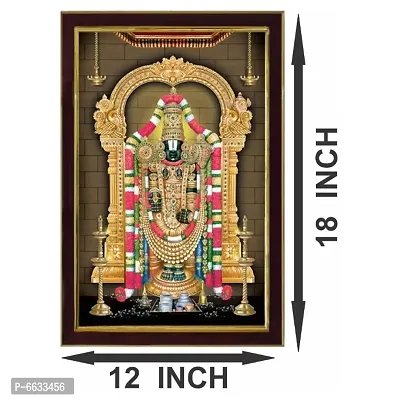 Voorkoms Tirupati Balaji Modern Rangoli God Sunboard Temple Home Decor-thumb3