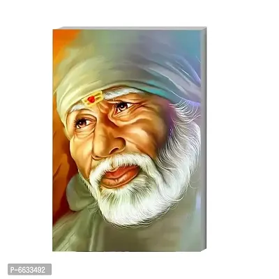Voorkoms Sai Baba Shirdi Religious Self Adhesive Waterproof Chloride Sunboard (Multicolor)