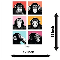 Voorkoms Chimpanzee Wall Decals Animals Monkey Sunboard Vinyl Decal Sticker Deacute;cor-thumb1