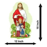 Voorkoms Jesus with Children Christian Sunboard Religion Jesus Christ for Room House-thumb1