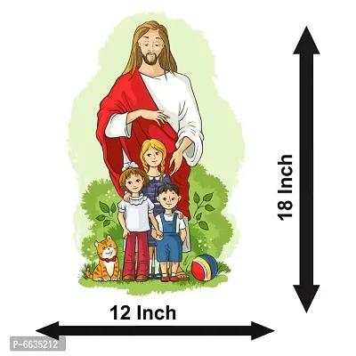 Voorkoms Jesus with Children Christian Sunboard Religion Jesus Christ for Room House-thumb2