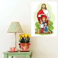 Voorkoms Jesus with Children Christian Sunboard Religion Jesus Christ for Room House-thumb2