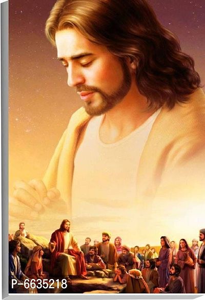 Voorkoms Jesus with People Christian Sunboard Religion Jesus Christ for Room House-thumb0