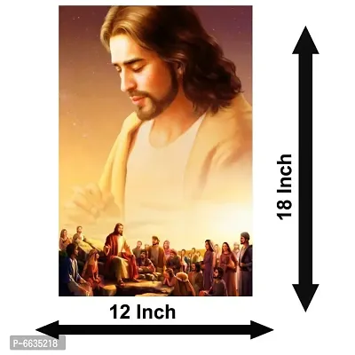 Voorkoms Jesus with People Christian Sunboard Religion Jesus Christ for Room House-thumb2