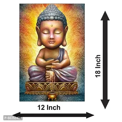 Voorkoms Lord Buddha Motivational Sunboard Quote for Living Room Temple Room-thumb2