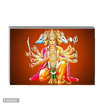 Voorkoms Panchmukhi Hanuman Ji Gods Waterproof For Vinyl Wall Poster Living Room Home Deacute;cor