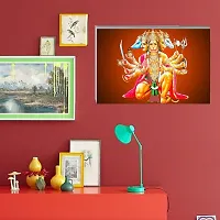 Voorkoms Panchmukhi Hanuman Ji Gods Waterproof For Vinyl Wall Poster Living Room Home Deacute;cor-thumb2