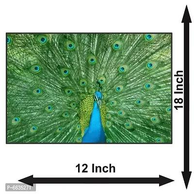 Voorkoms Peafowl Peacock Sunboard Classrooms, Homes, Schools, Sports Room, Lovely Sports Poster, Comforts-thumb2