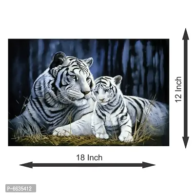 Voorkoms White Tiger Animal Sunboard Poster For Wall Poster Home Decor Poster and Office Decor-thumb2