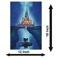 Voorkoms Sticker Art Prints Sunboard and Poster Tower Castle Sticker Painting Wall Picture Kids-thumb1