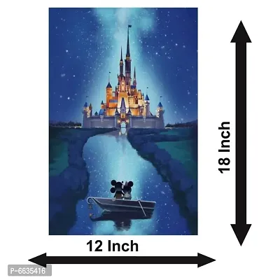 Voorkoms Sticker Art Prints Sunboard and Poster Tower Castle Sticker Painting Wall Picture Kids-thumb2