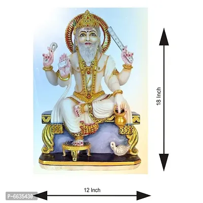 Voorkoms Lord Shree Vishkarma Ji God Sunboard Wall Poster for Home Living Room Office-thumb2