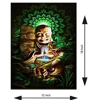 Voorkoms  Laughter Buddha Sunboard Religious Poster Laughter Buddha Wall Poster for Room, Bedroom, Door, Office Sunboard-thumb1