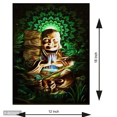 Voorkoms  Laughter Buddha Sunboard Religious Poster Laughter Buddha Wall Poster for Room, Bedroom, Door, Office Sunboard-thumb2