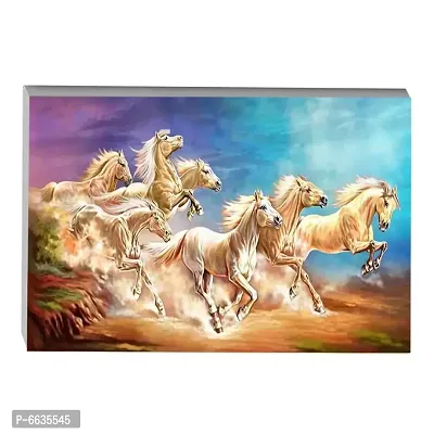 Voorkoms Horse Running Sunboard Sticker for Living Bed Room Office Space PVC Vinyl HD Quality Sunboard