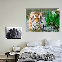 Voorkoms Tiger Amazing Sunboard Animal Waterfall Poster of Nature Living Room Home Decor-thumb2