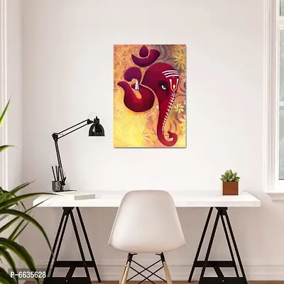 Voorkoms Red Ganesha Ji Sunboard Gods Face Spiritual for Living Room Home Sunboard