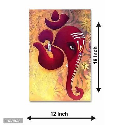 Voorkoms Red Ganesha Ji Sunboard Gods Face Spiritual for Living Room Home Sunboard-thumb2