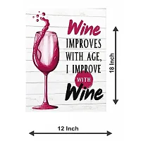 Voorkoms Bar Quotes Wine Sunboard Improves Poster Sunboard for Living Room Home 12x18 Inch-thumb1