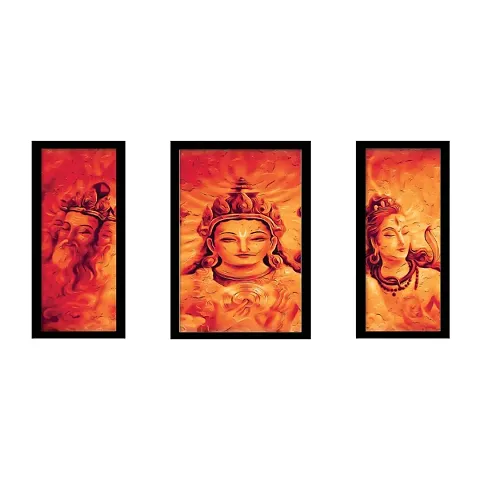 Set of 3- Religious Laminated Frames